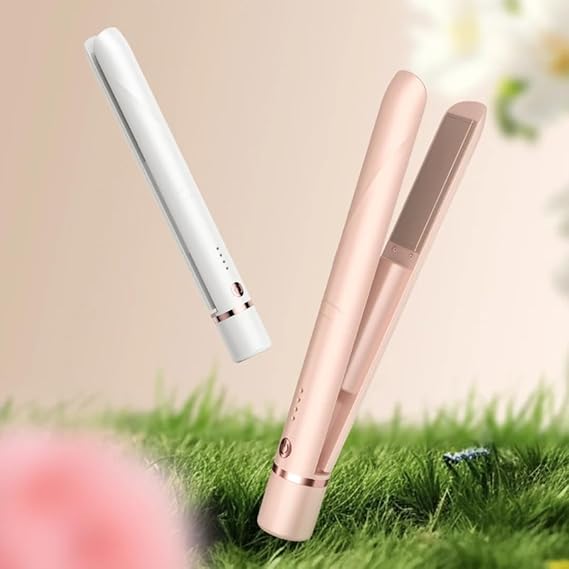 Cordless Hair Straightener – USB Rechargeable Ceramic Plates