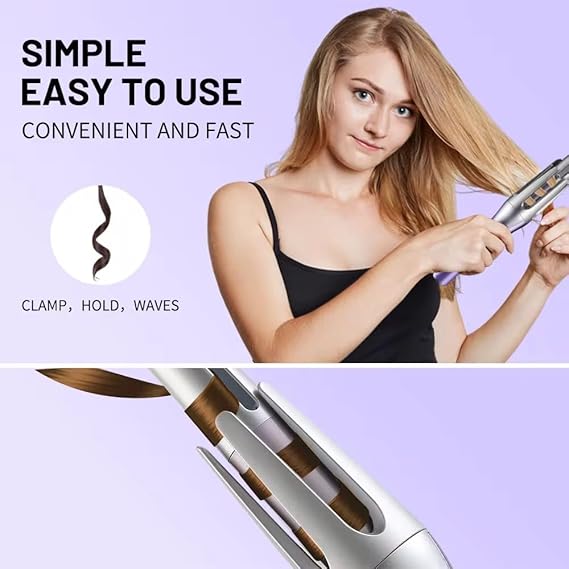 Wireless Automatic Rotating Hair Curler – USB Rechargeable (32mm Barrel)