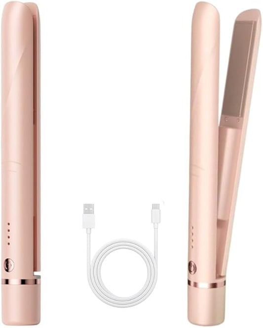 Cordless Hair Straightener – USB Rechargeable Ceramic Plates
