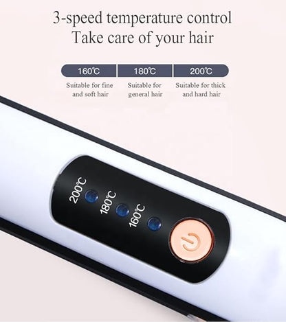 Cordless Hair Straightener – Rose Gold, USB Rechargeable