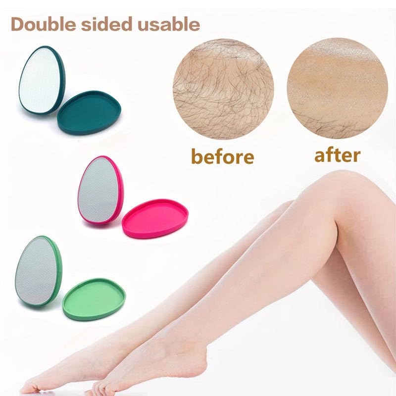 Kettlora Crystal Hair Removal Tool Epilator, Reusable Nano Glass Hair Eraser for Body, Painless for Arms and Legs, (BLACK)