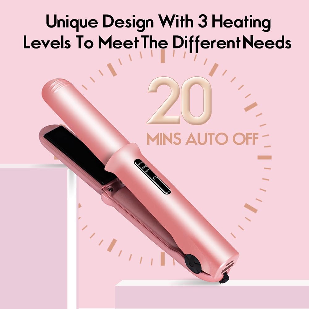 Professional Cordless Hair Straightener – USB Rechargeable