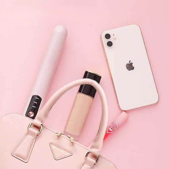 Cordless Hair Straightener – Rose Gold, USB Rechargeable