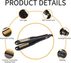 CrimpSpin Pro Automatic Rotating Heated Crimper 2 settings (180–230°C,), Corrugation,Corn Splint Curling Machine, Volumizing Hair, Professional and Home use