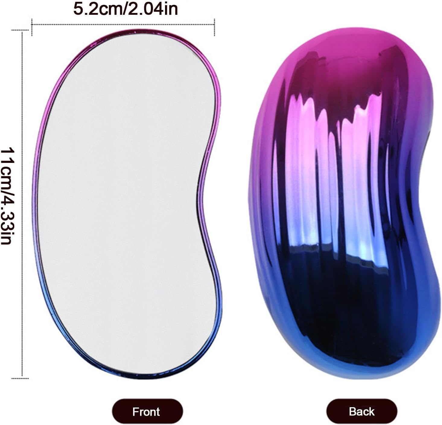 KETTLORA, Bean Shape Nano Glass Hair Remover – Painless Eraser for Women & Men, Reusable,Exfoliated Skin, for Legs, Arms & Back