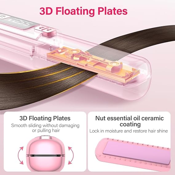 Wireless Cordless Hair Straightener – USB Rechargeable