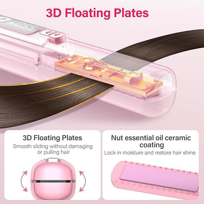 Wireless Cordless Hair Straightener – USB Rechargeable