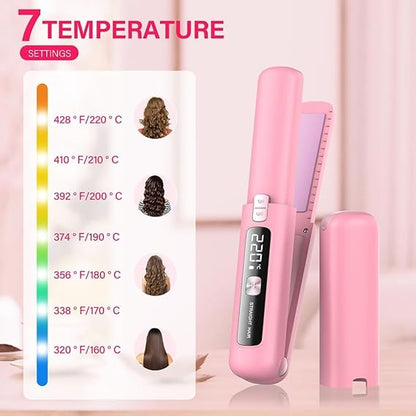 Wireless Cordless Hair Straightener – USB Rechargeable