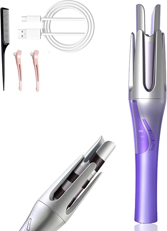 Wireless Automatic Rotating Hair Curler – USB Rechargeable (32mm Barrel)